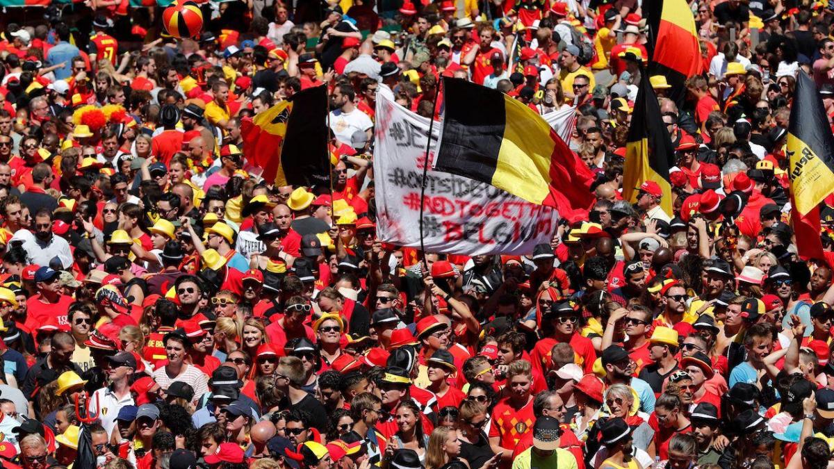 Belgium football fans